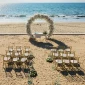Beach Wedding Setup at Wyndham Alltra Riviera Nayarit.