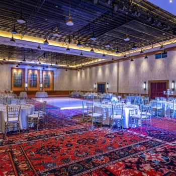 Dinner reception on the main ballroom at Wyndham Alltra Cancun