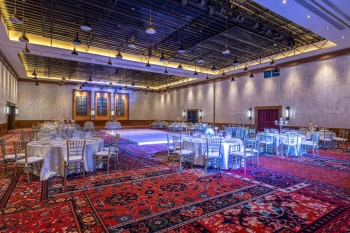 Dinner reception on the main ballroom at Wyndham Alltra Cancun