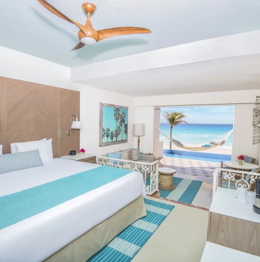 Beachfront suite at Wyndham Alltra Cancun