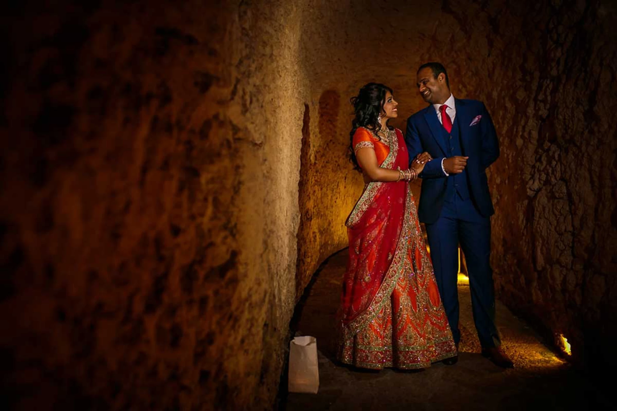 South Asian wedding at Xcaret hotels.