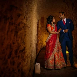 South Asian wedding at Xcaret hotels.