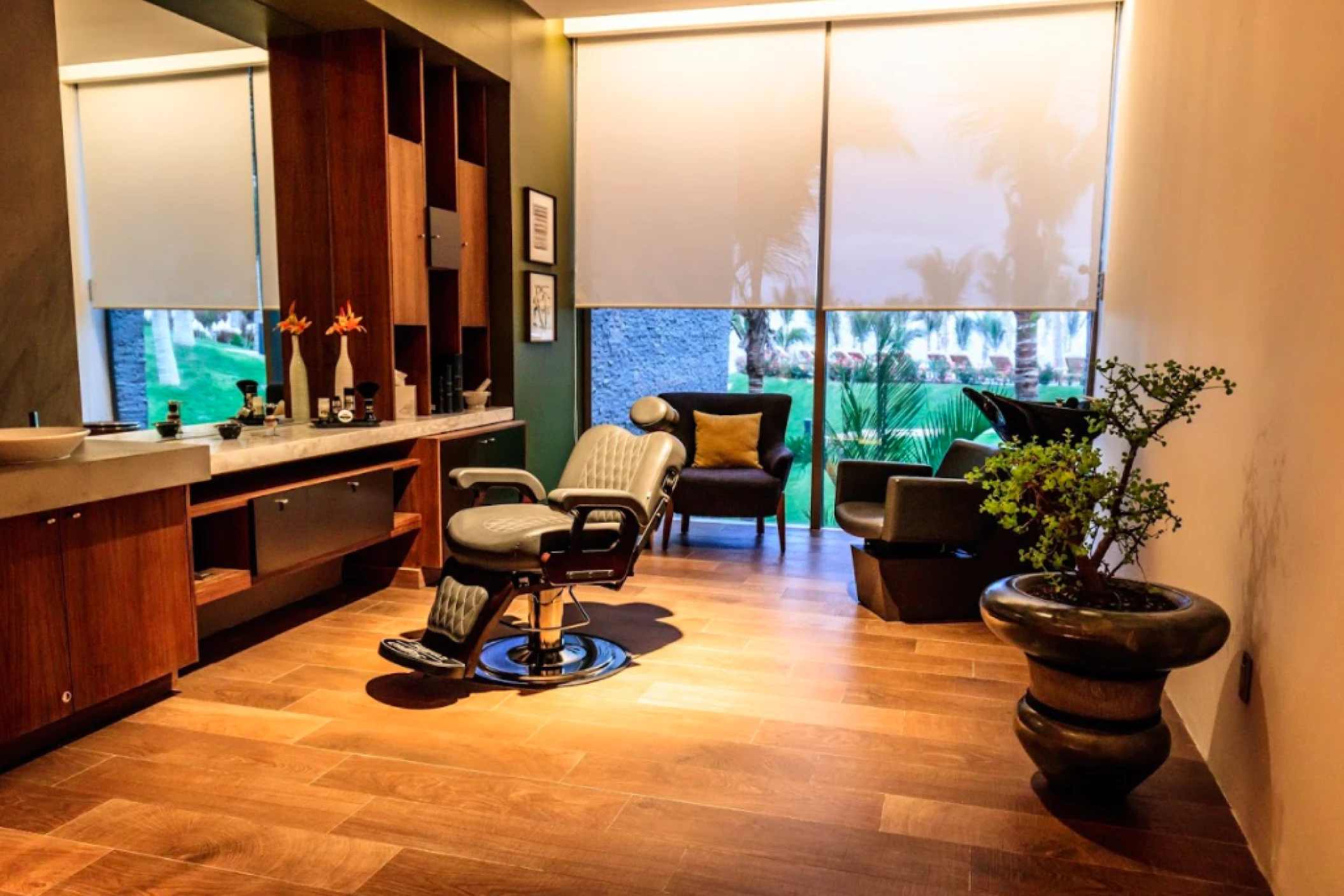 Barber shop at grand velas los cabos