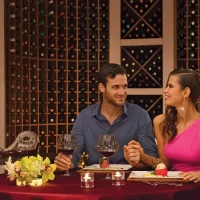 Couple in the winecellar at Zoetry Casa del Mar Los Cabos