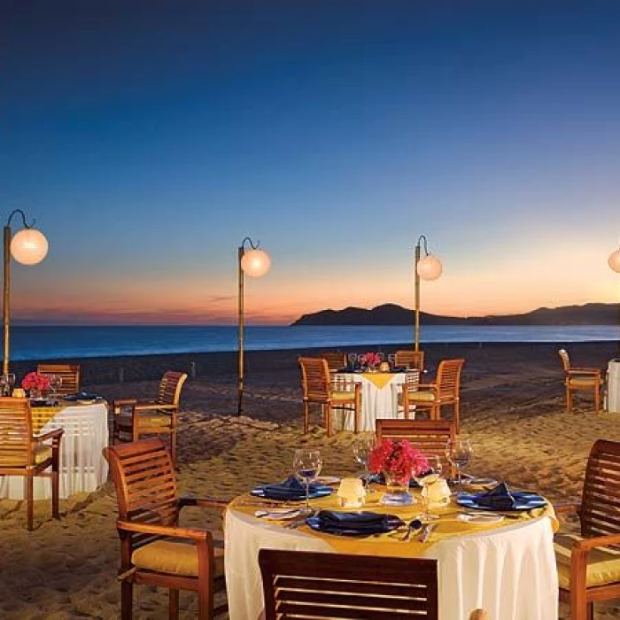 Wedding reception on the beach at Zoetry Casa del Mar Los Cabos