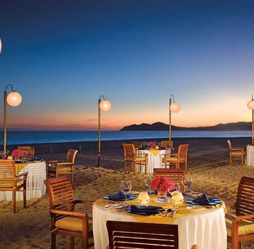 Wedding reception on the beach at Zoetry Casa del Mar Los Cabos