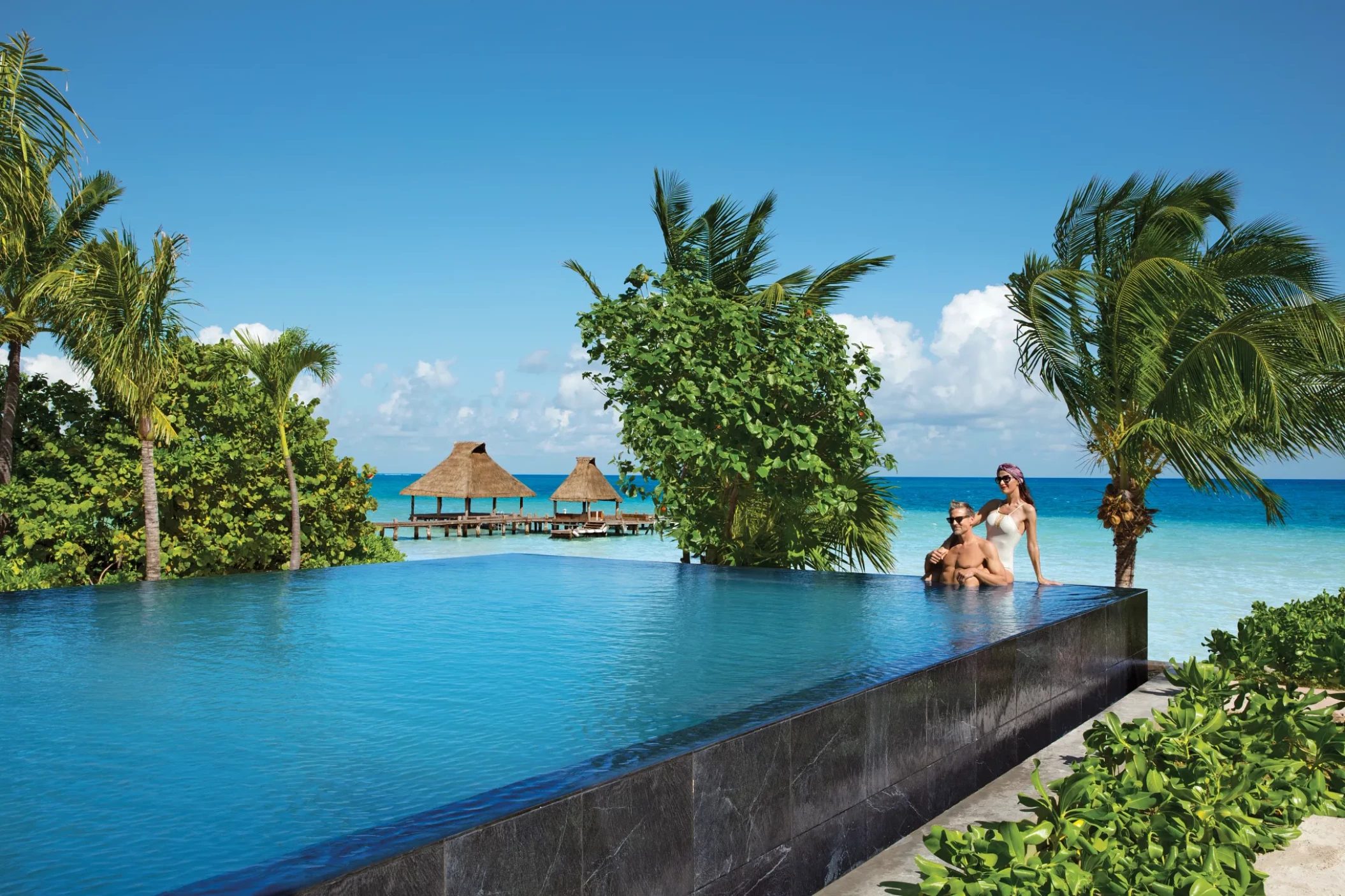 Infinity pool at Zoetry Paraiso de la Bonita Riviera Maya