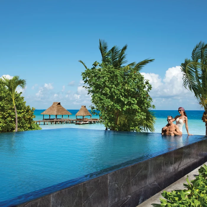 Infinity pool at Zoetry Paraiso de la Bonita Riviera Maya