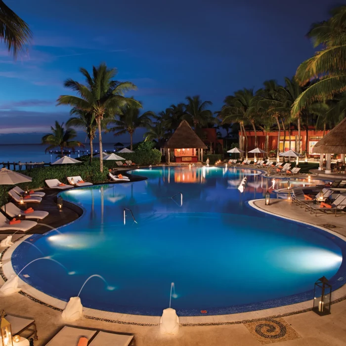 Night views at Zoetry Paraiso de la Bonita Riviera Maya