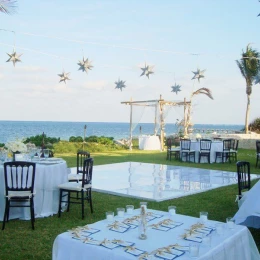 Dinner reception in the garden at Zoetry Paraiso De la Bonita Riviera Maya